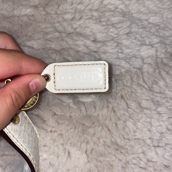 Coach signature blue scarf print hobos, blue and tan - Picture 5 of 6